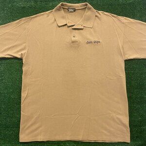 Basic Vintage 90s Naval Workwear Polo Shirt